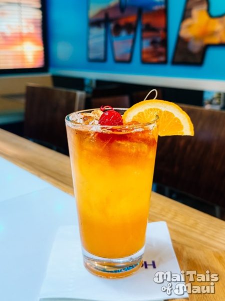 Prickly Pear Mai Tai at Maui Snack Bar, Kahului Airport